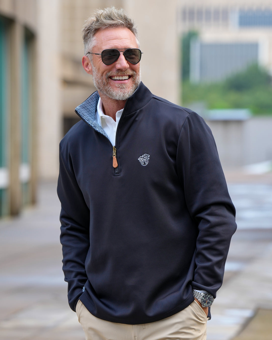 Reversible Infinity 1/4 Zip - Oversized Fit