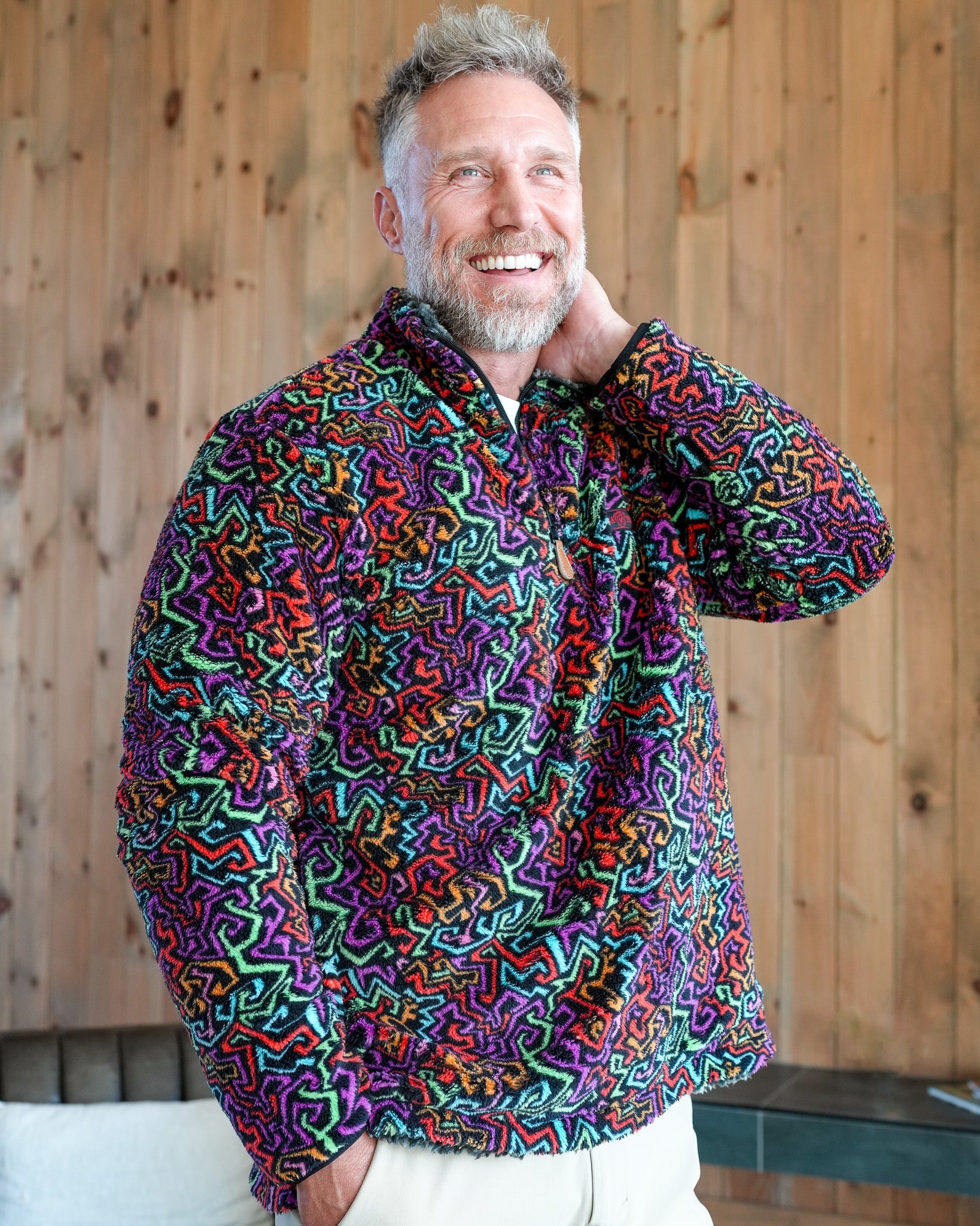 Reversible Double Sherpa 1/4 Zip