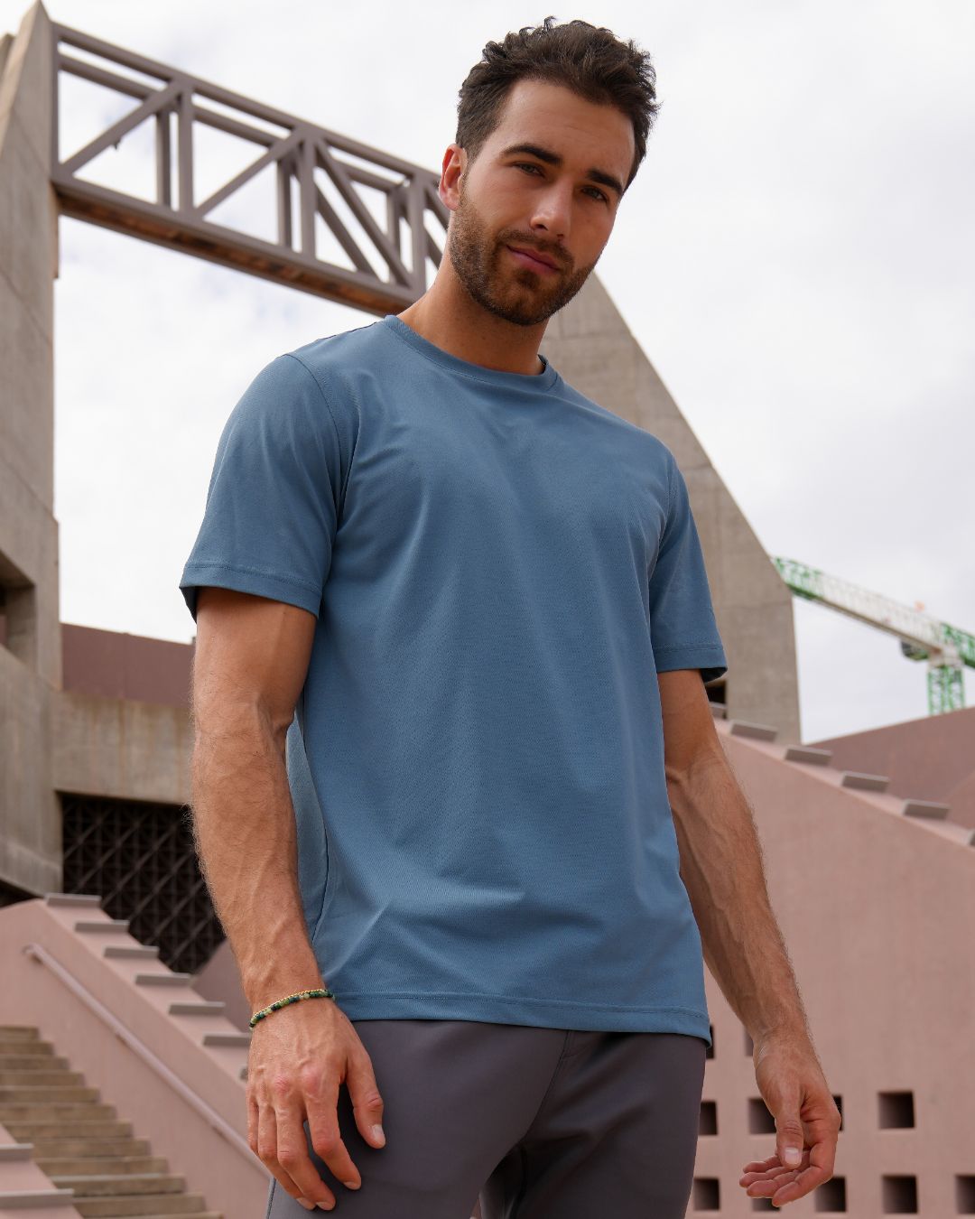 Pique Stretch Crew Polo