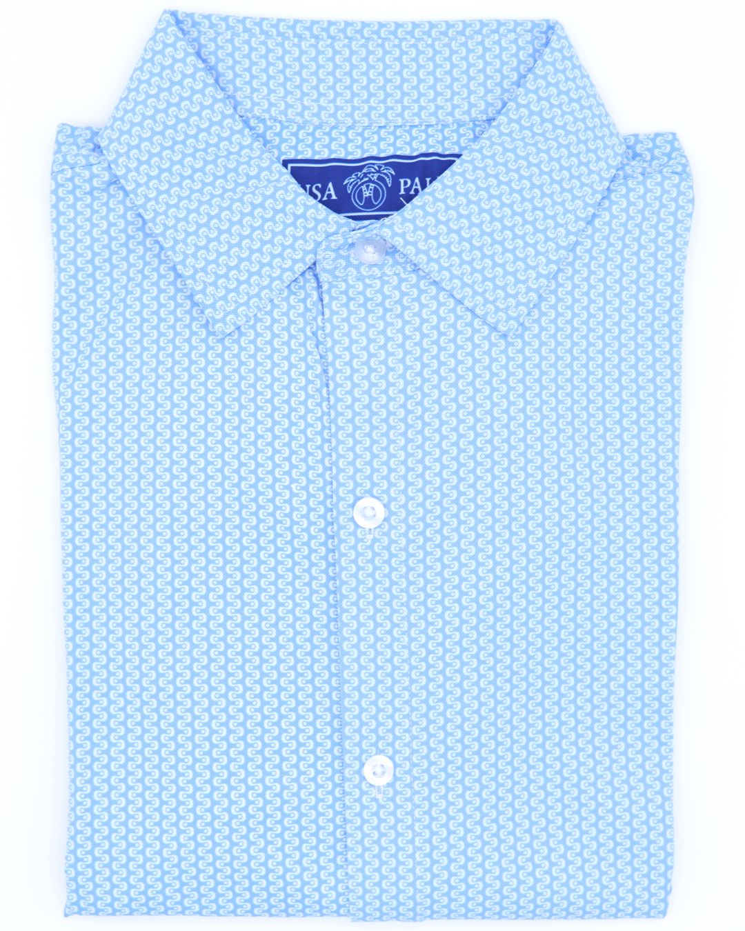 Pique Stretch Button Up Long Sleeves