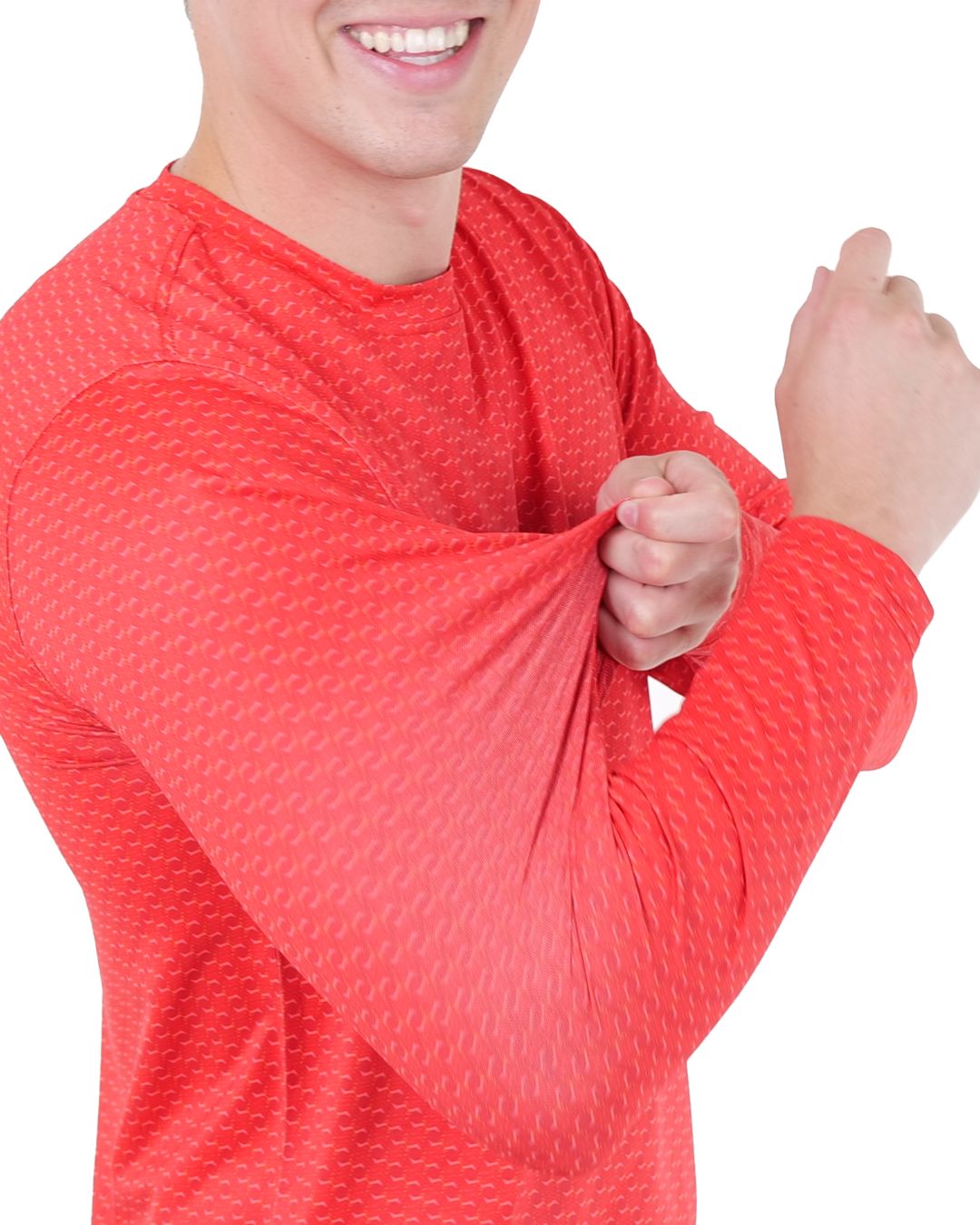 Pique Stretch Crew Polo Long Sleeve