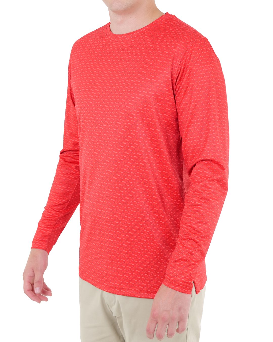 Pique Stretch Crew Polo Long Sleeve