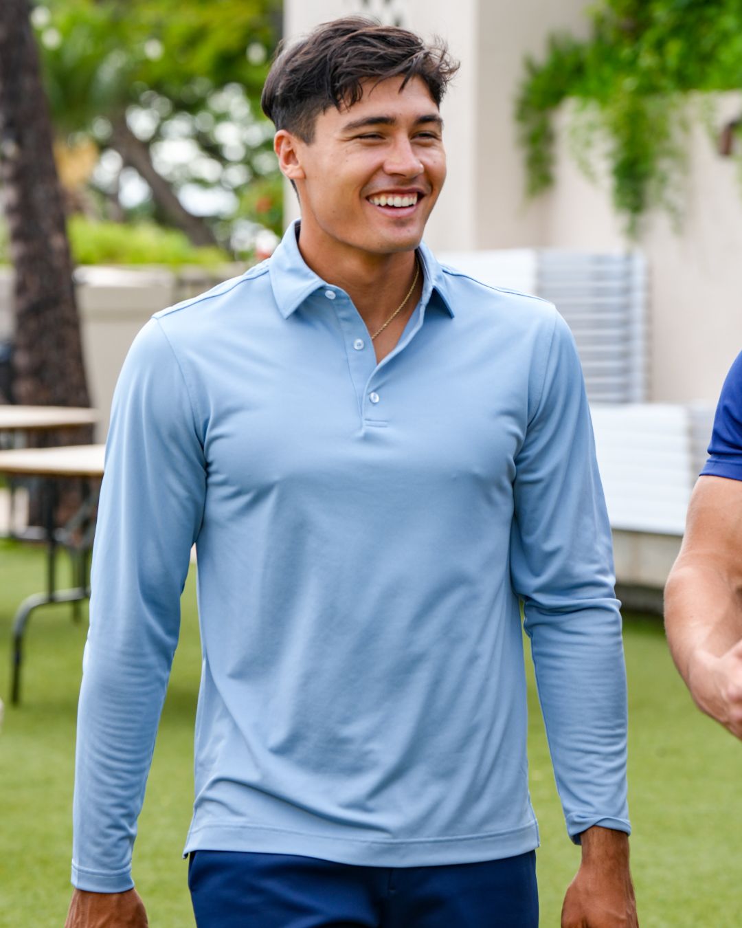 Pique Stretch Polo Long Sleeve