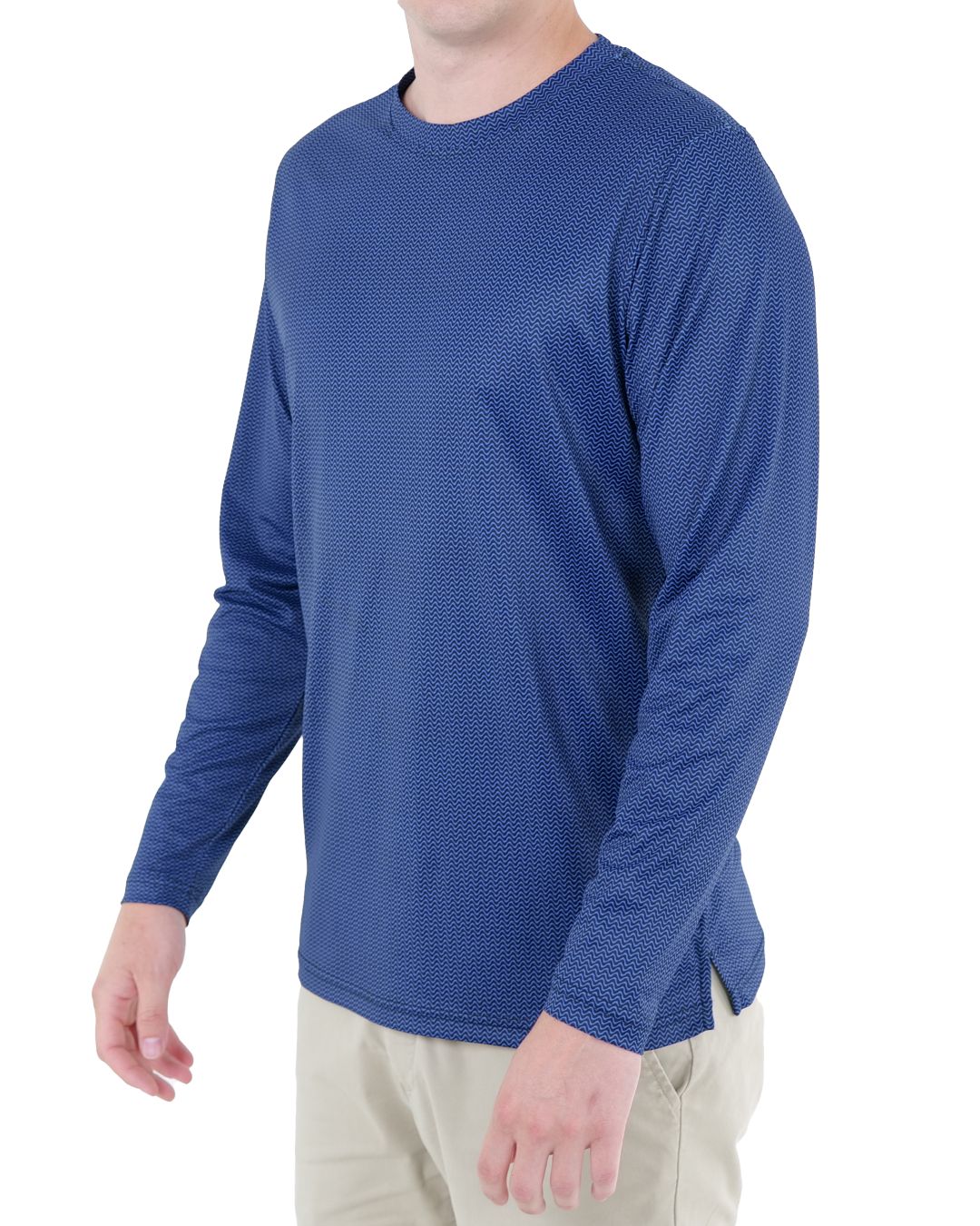Pique Stretch Crew Polo Long Sleeve