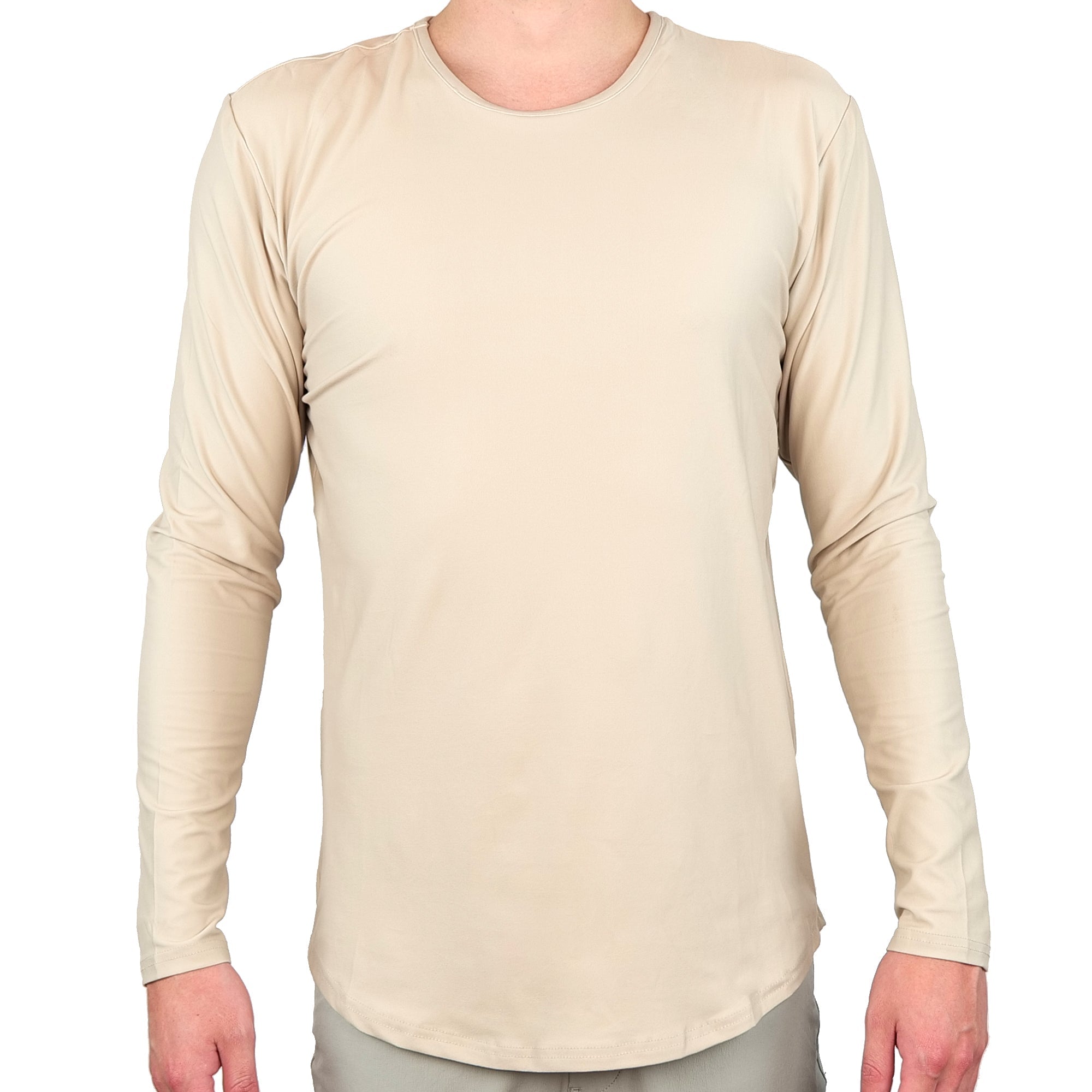 Premium Crew Curve Hem Long Sleeve