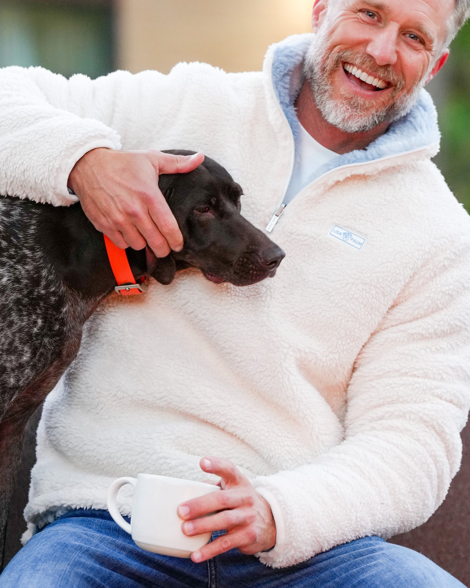 Jacquard Double Sherpa 1/4 Zip