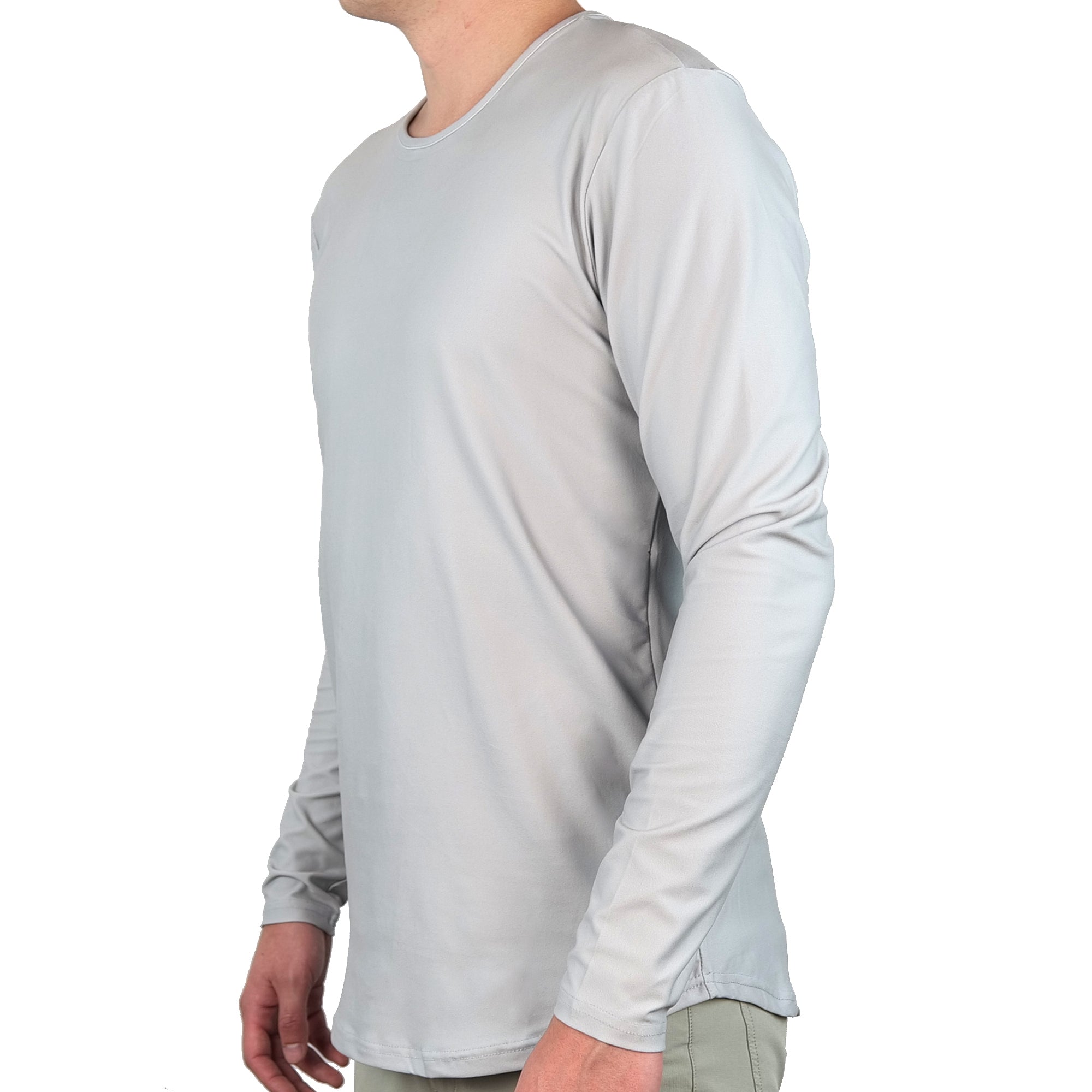 Premium Crew Curve Hem Long Sleeve