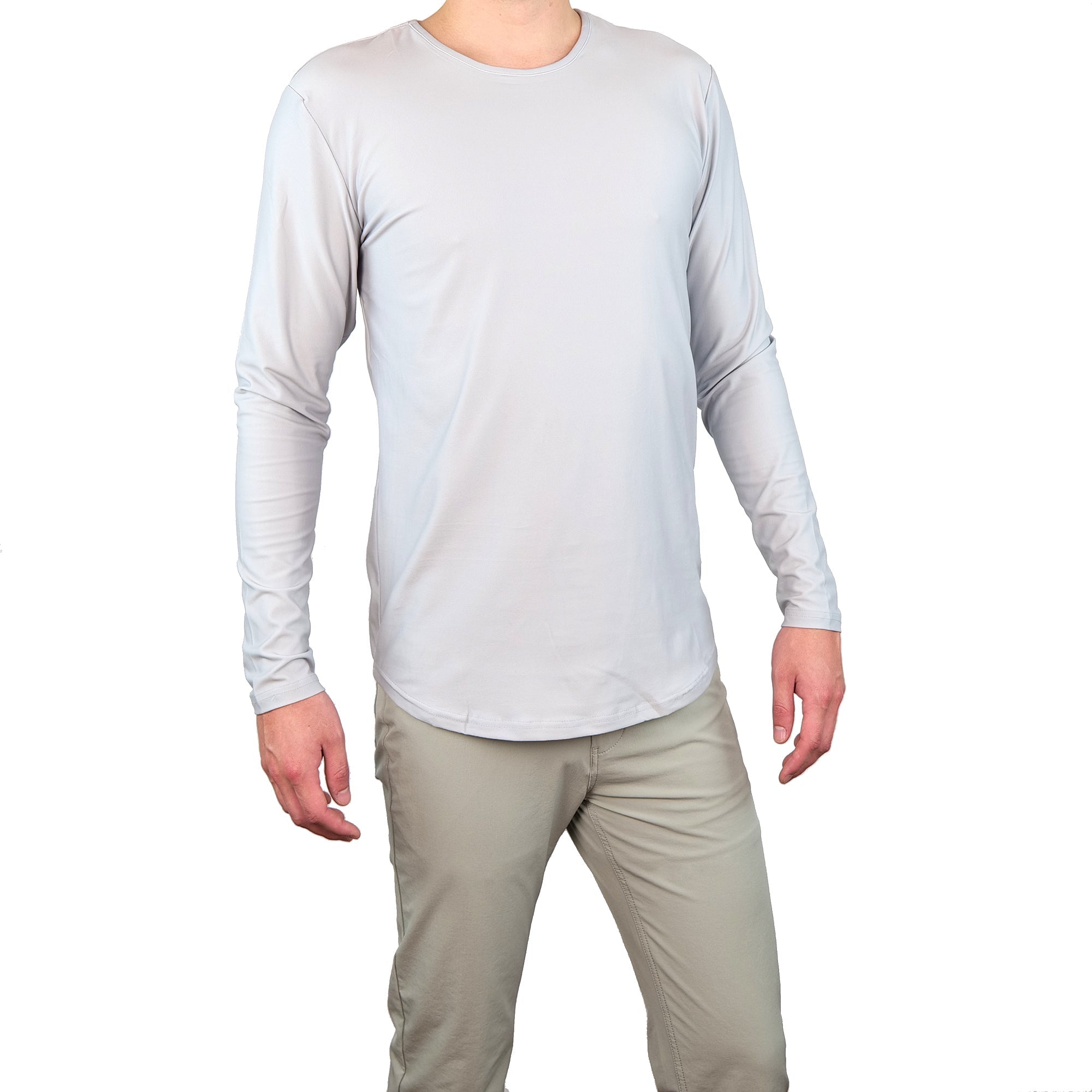 Premium Crew Curve Hem Long Sleeve
