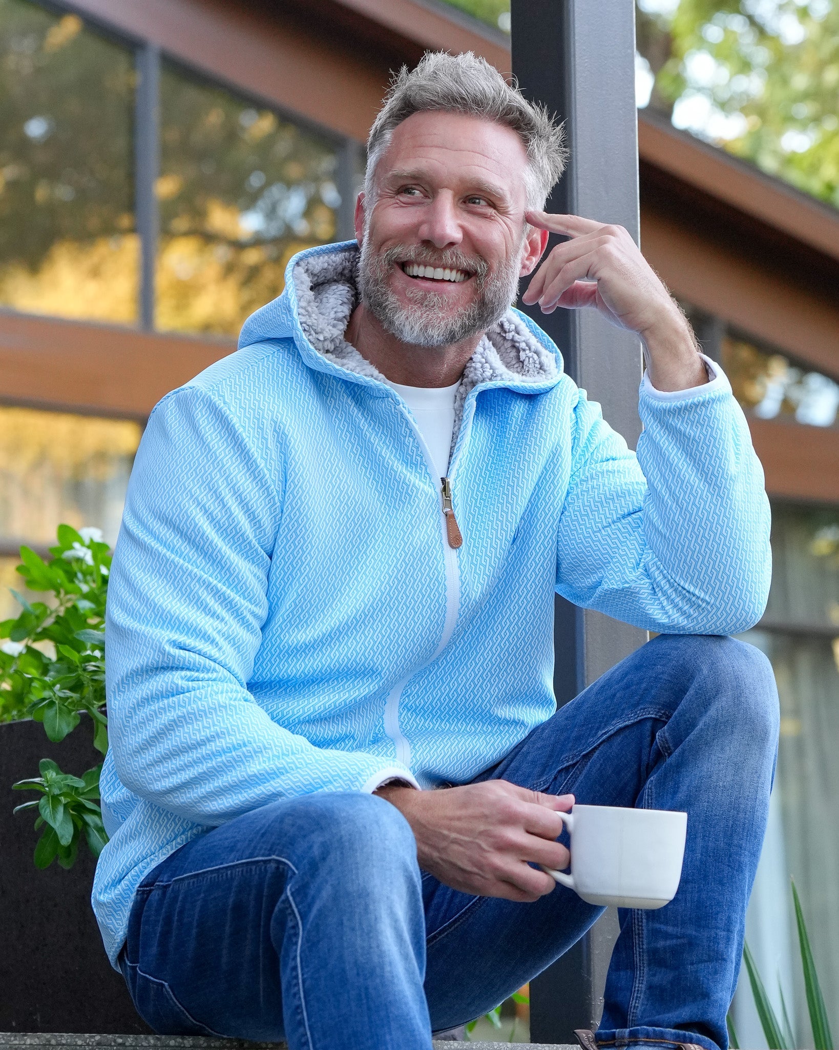 Reversible Sherpa Infinity Full Zip Hoodie