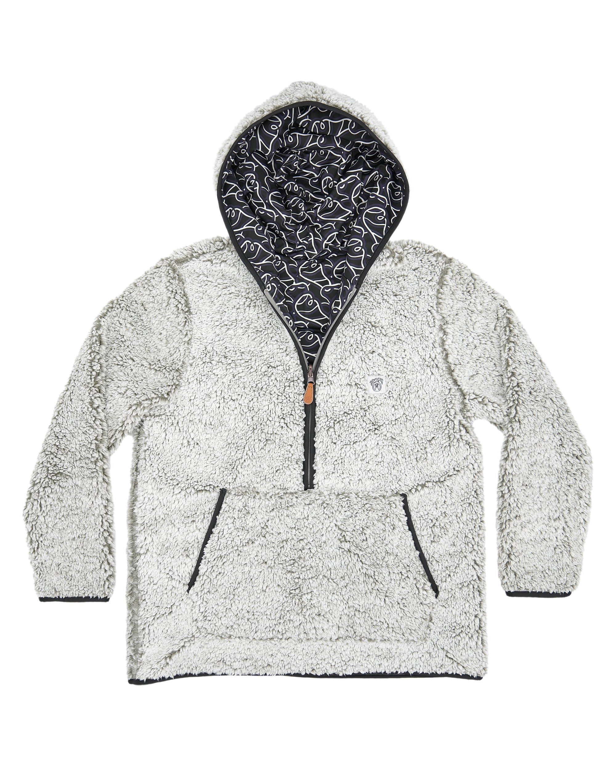 Reversible Sherpa 1/2 Zip Hoodie
