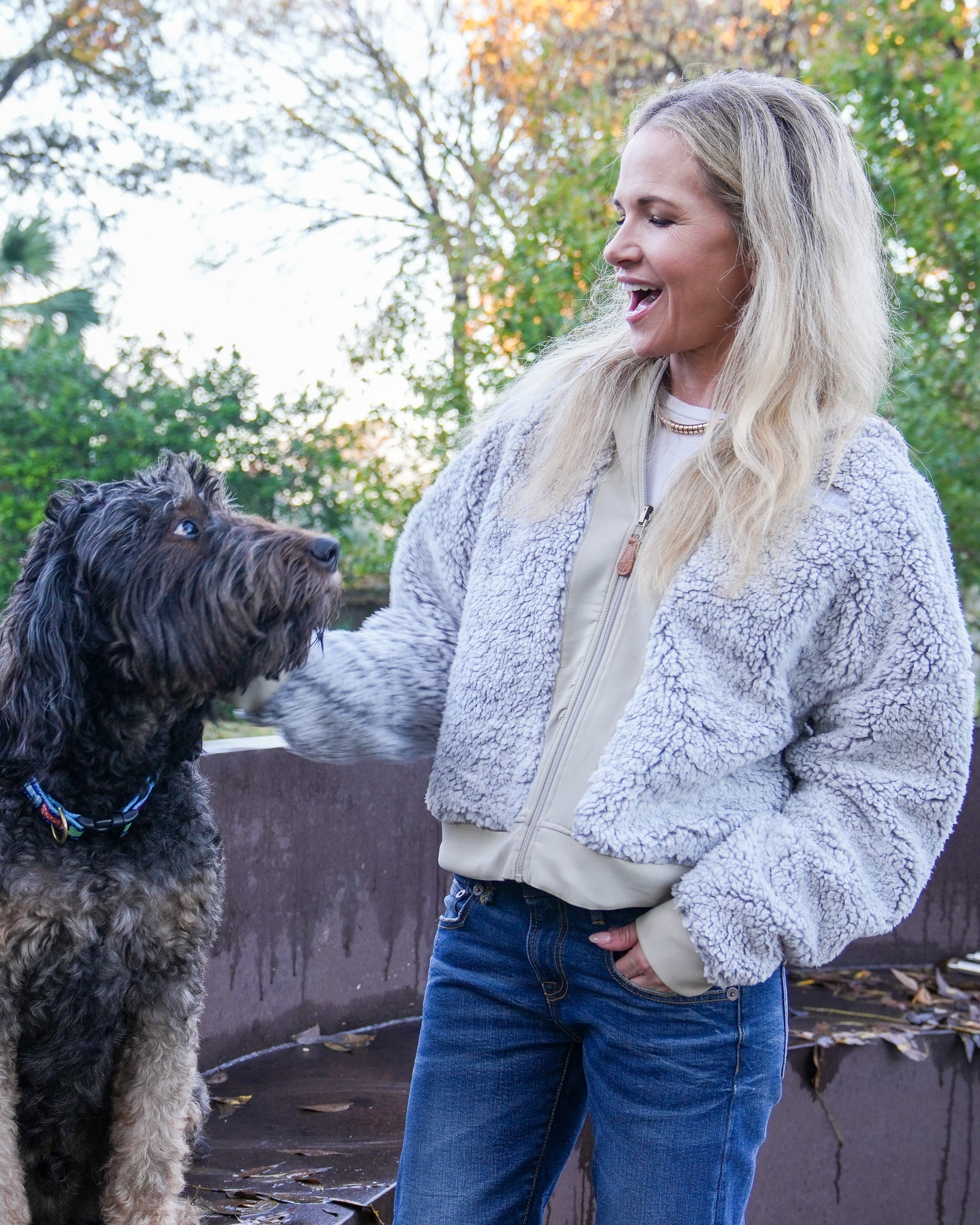 Reversible Womens Sherpa Infinity Full Zip