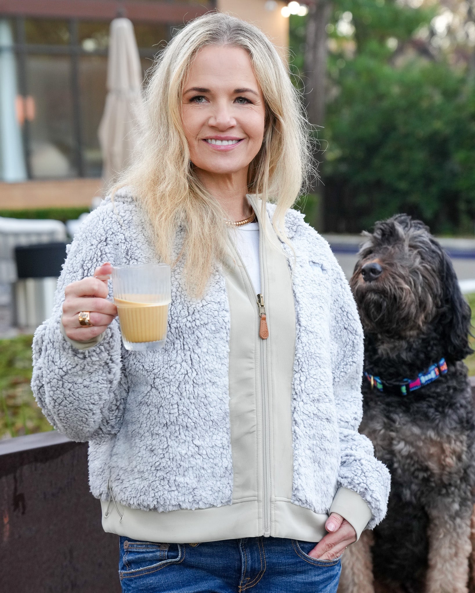 Reversible Womens Sherpa Infinity Full Zip