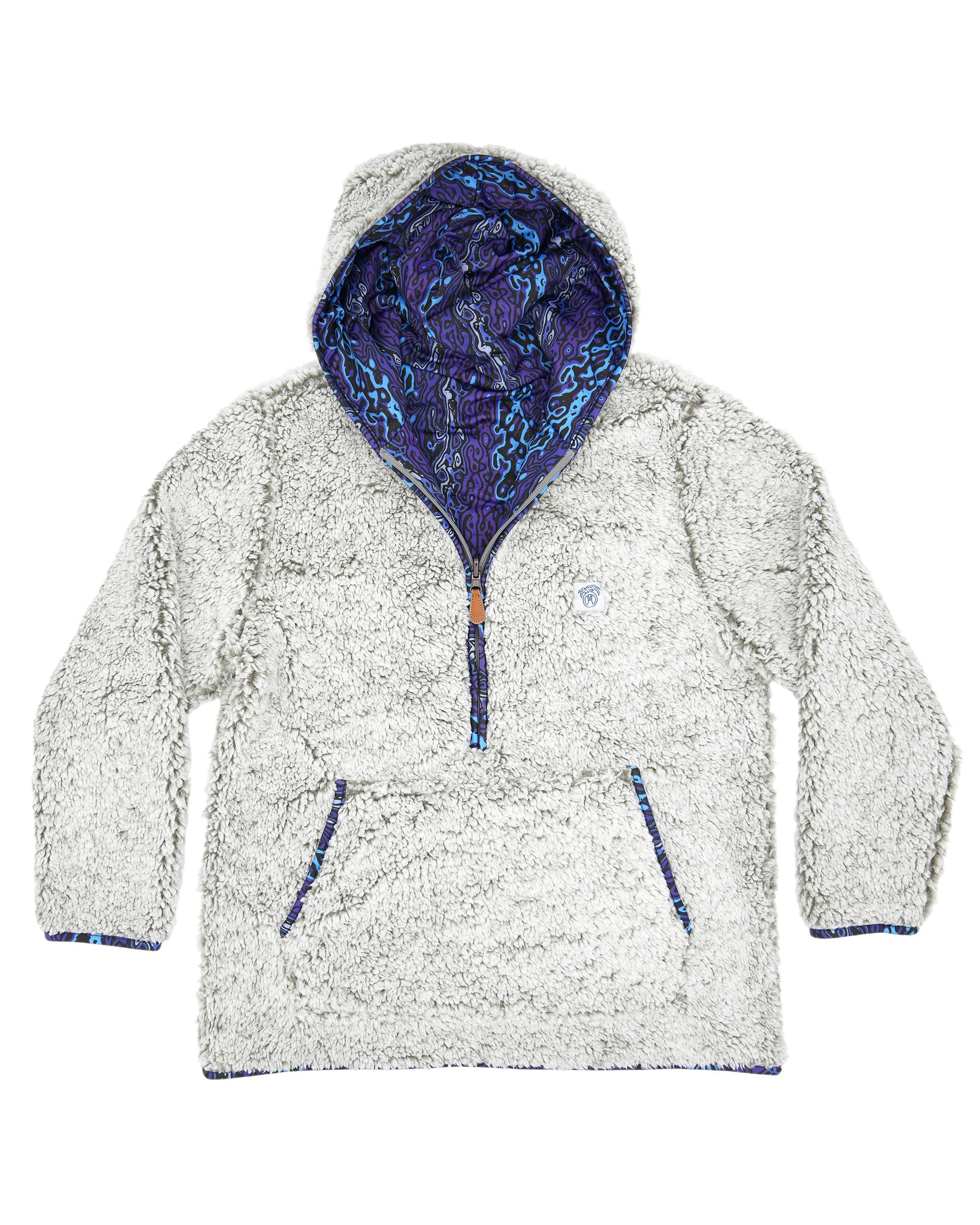 Reversible Sherpa 1/2 Zip Hoodie