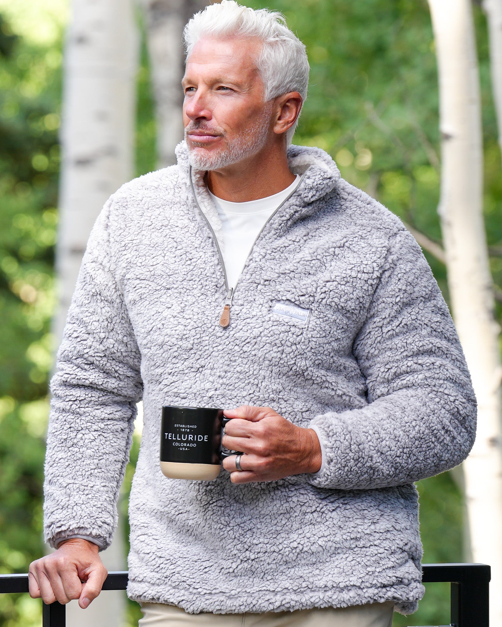 Reversible Double Sherpa 1/4 Zip