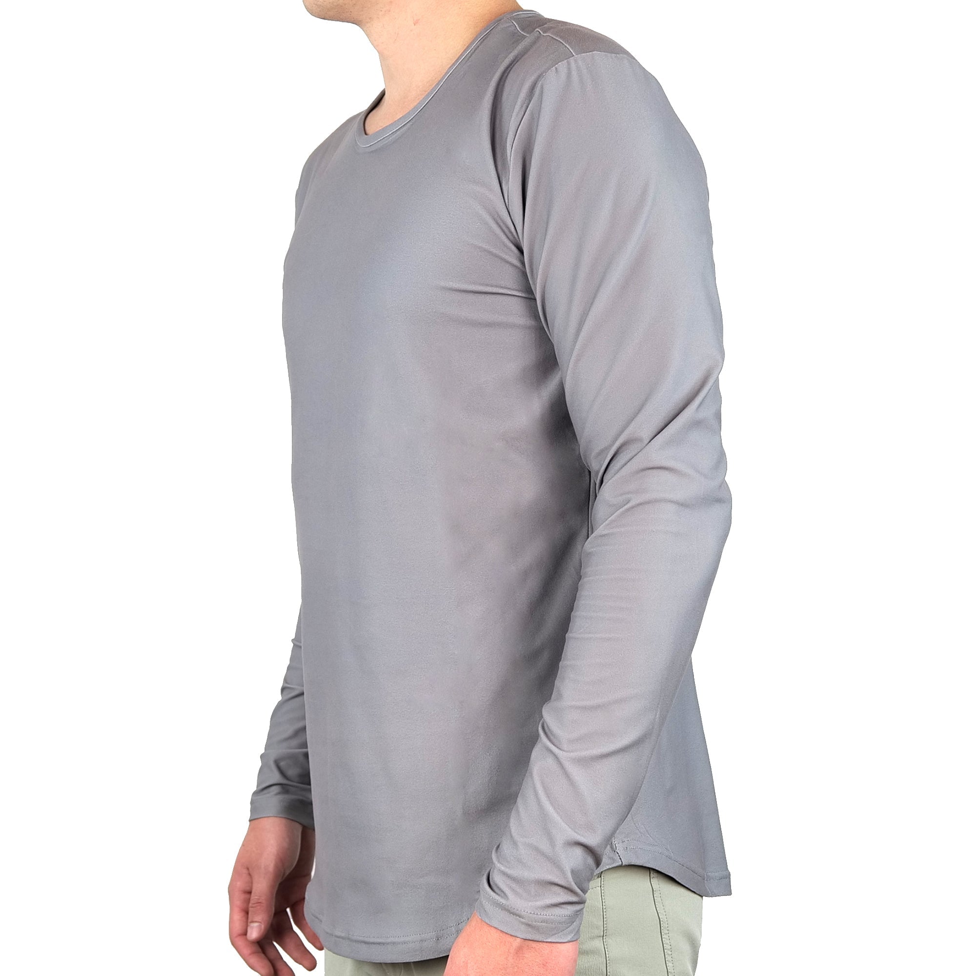 Premium Crew Curve Hem Long Sleeve