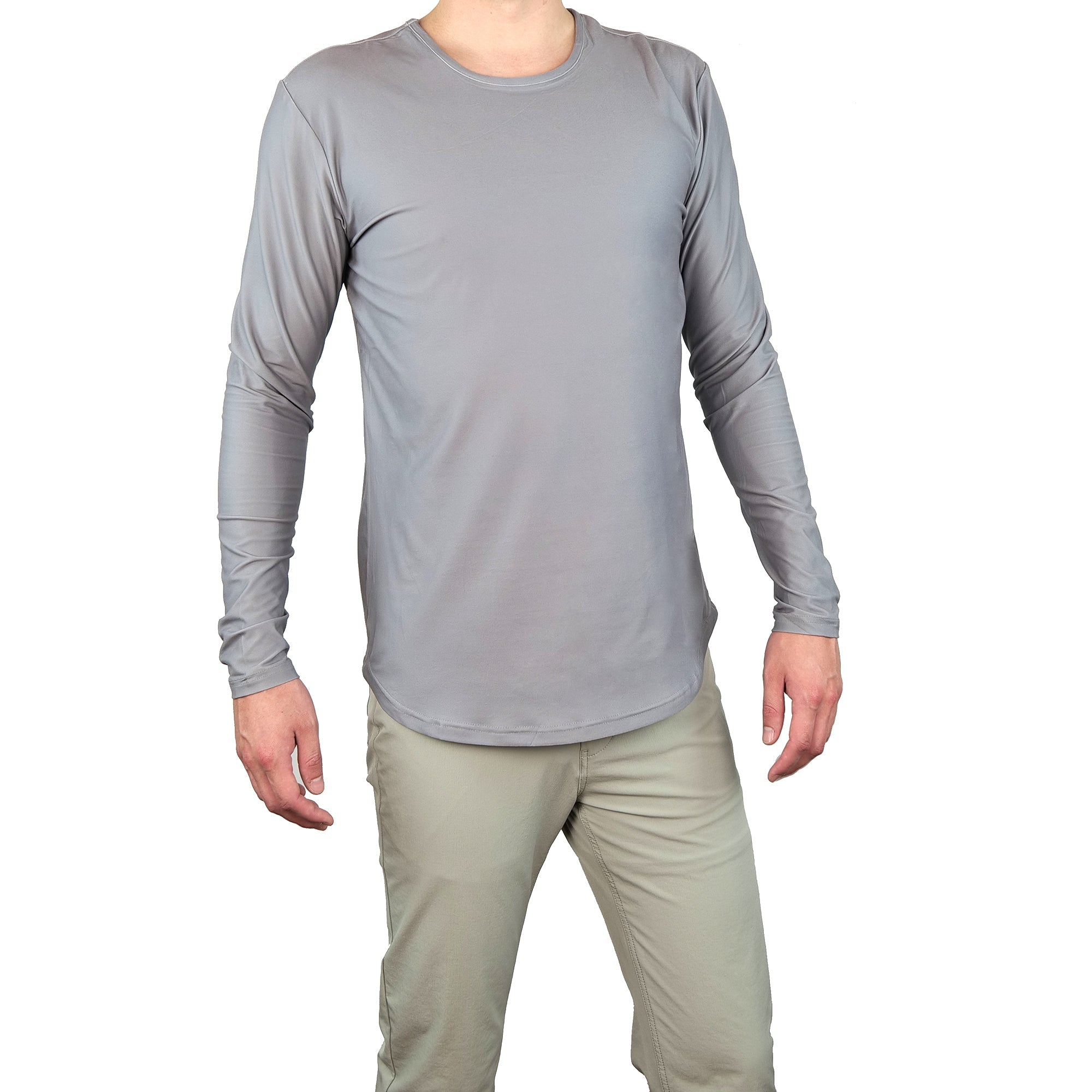 Premium Crew Curve Hem Long Sleeve