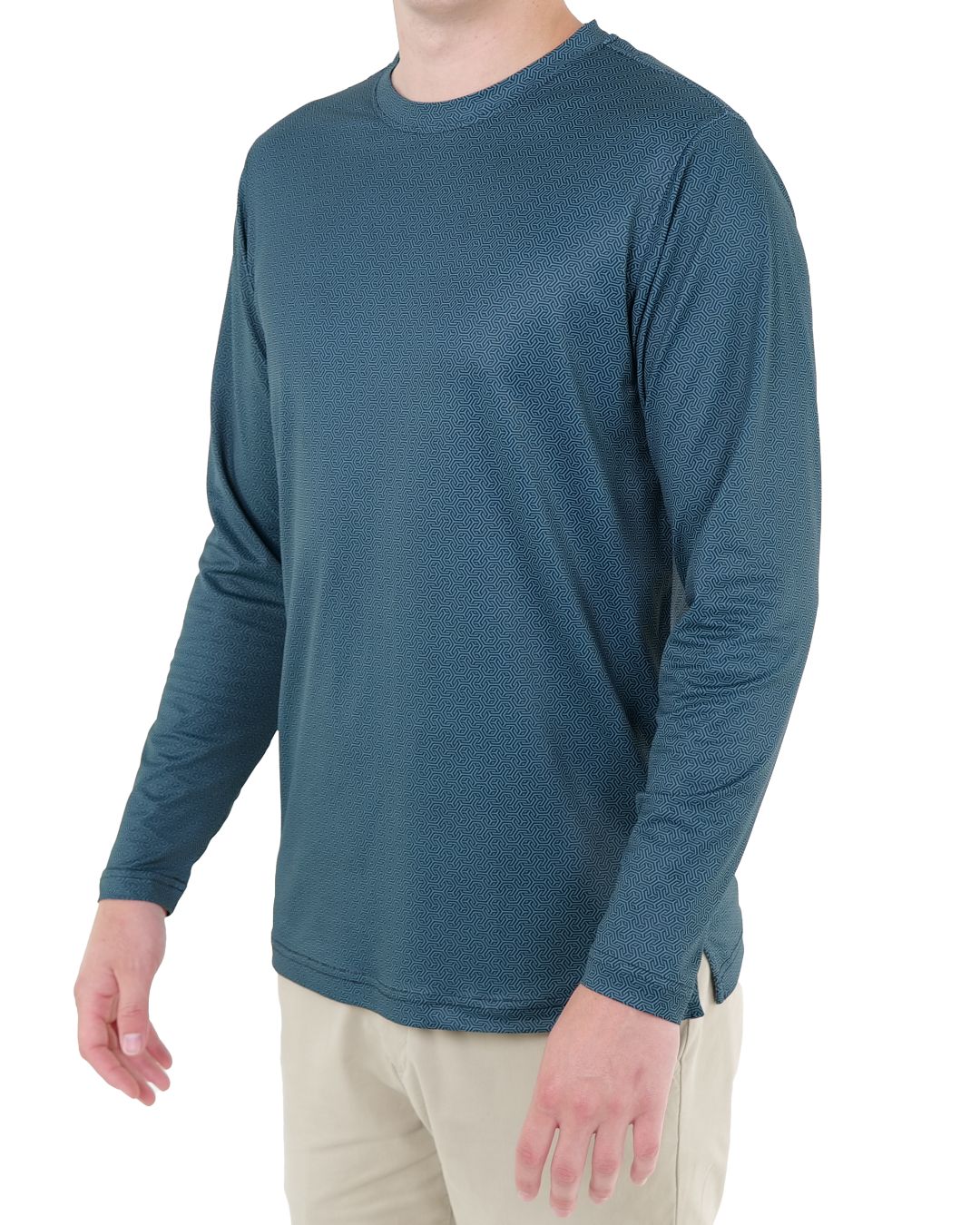 Pique Stretch Crew Polo Long Sleeve