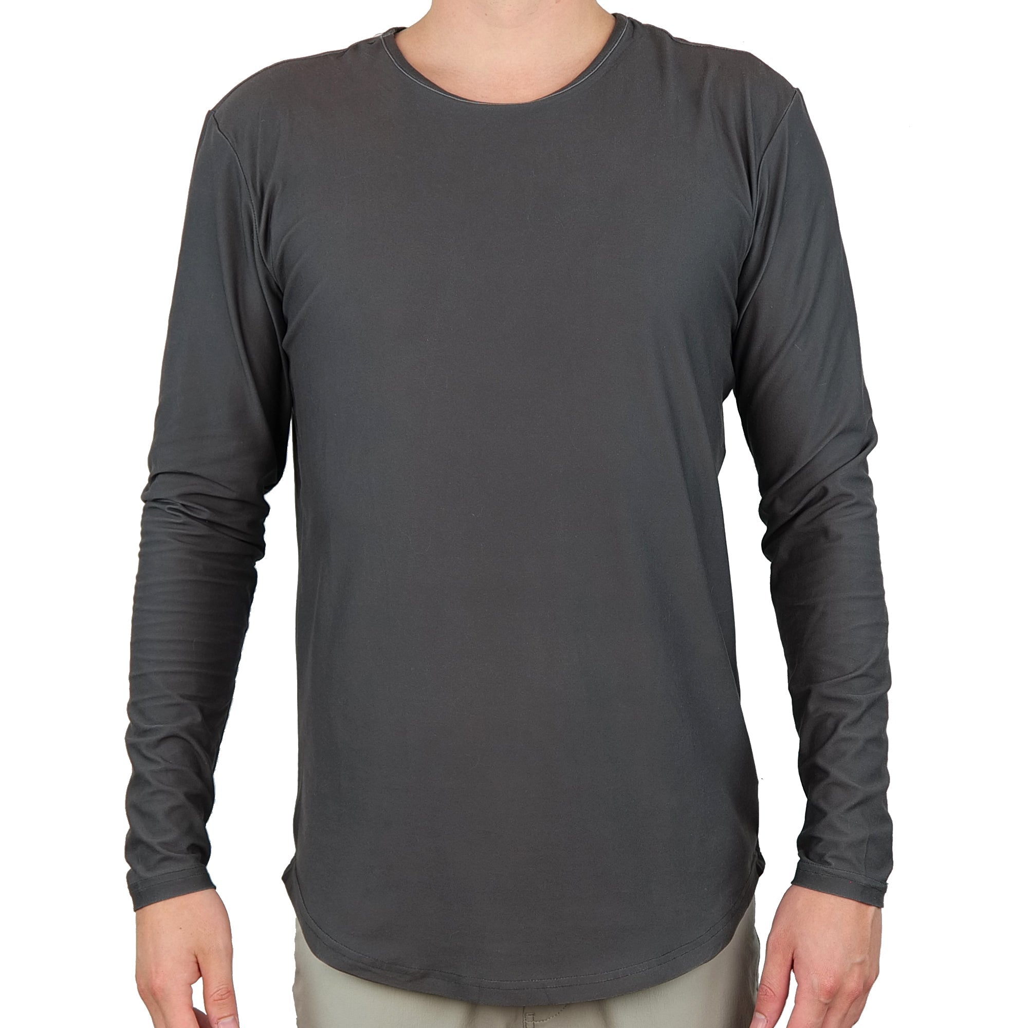 Premium Crew Curve Hem Long Sleeve