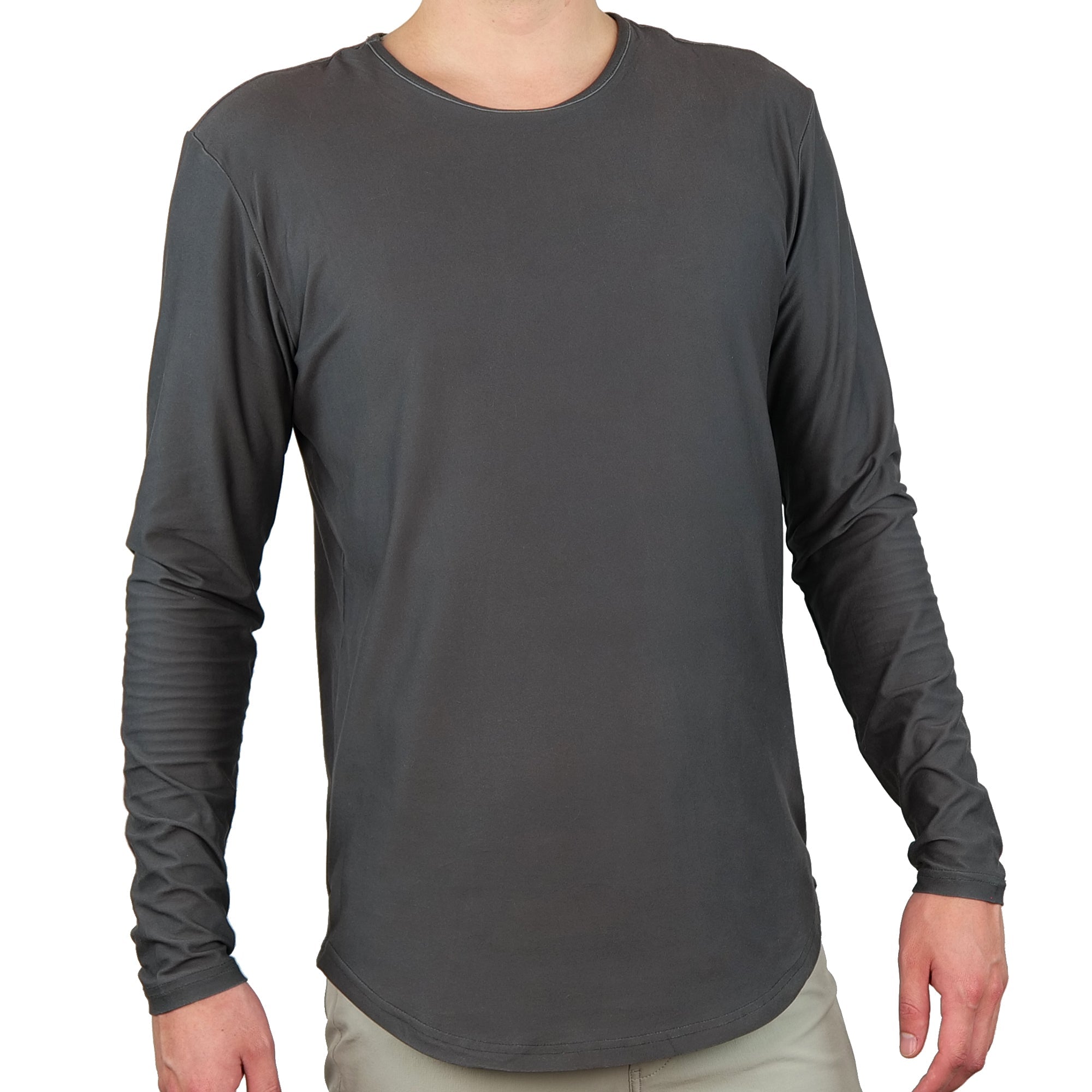 Premium Crew Curve Hem Long Sleeve