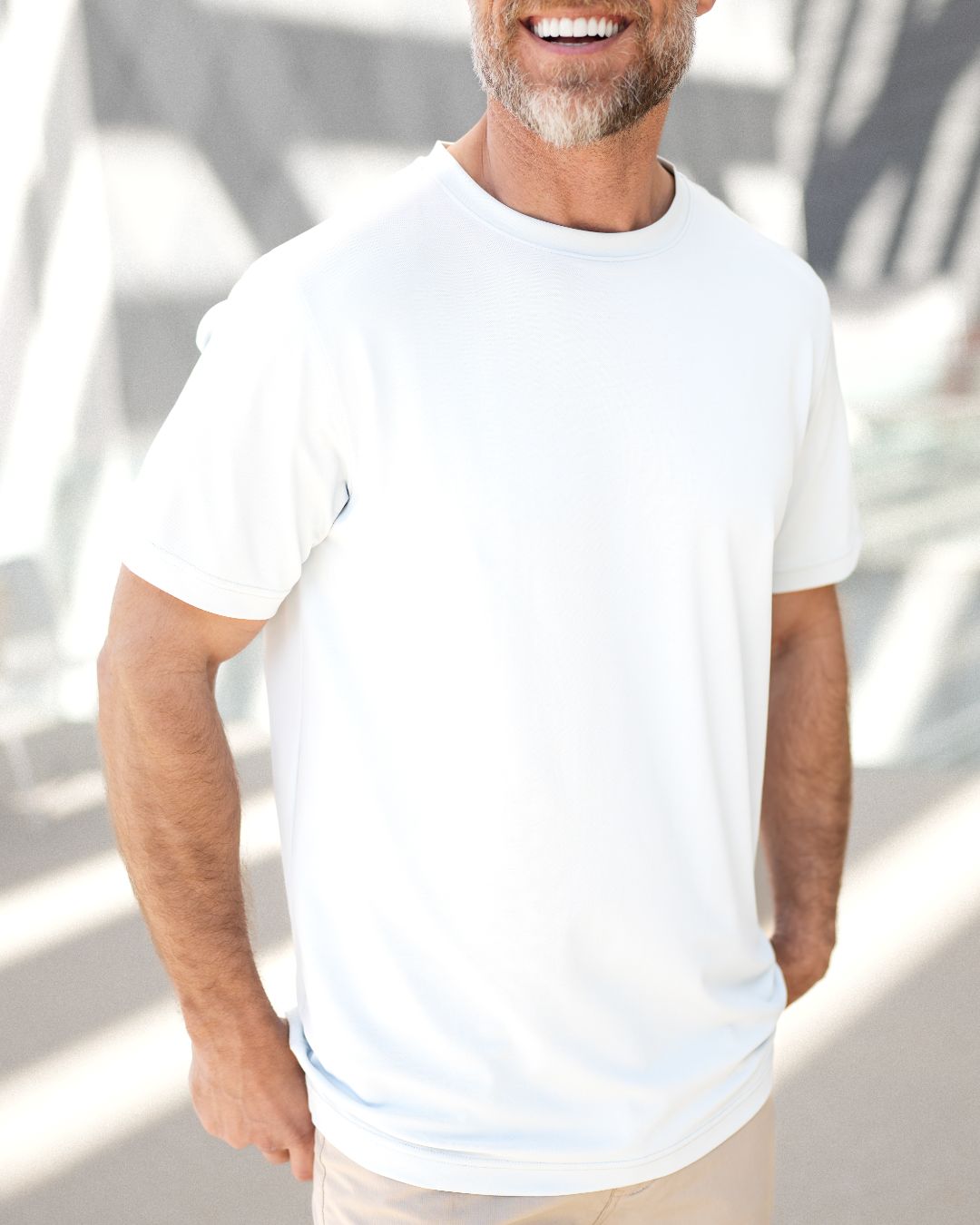 Pique Stretch Crew Polo