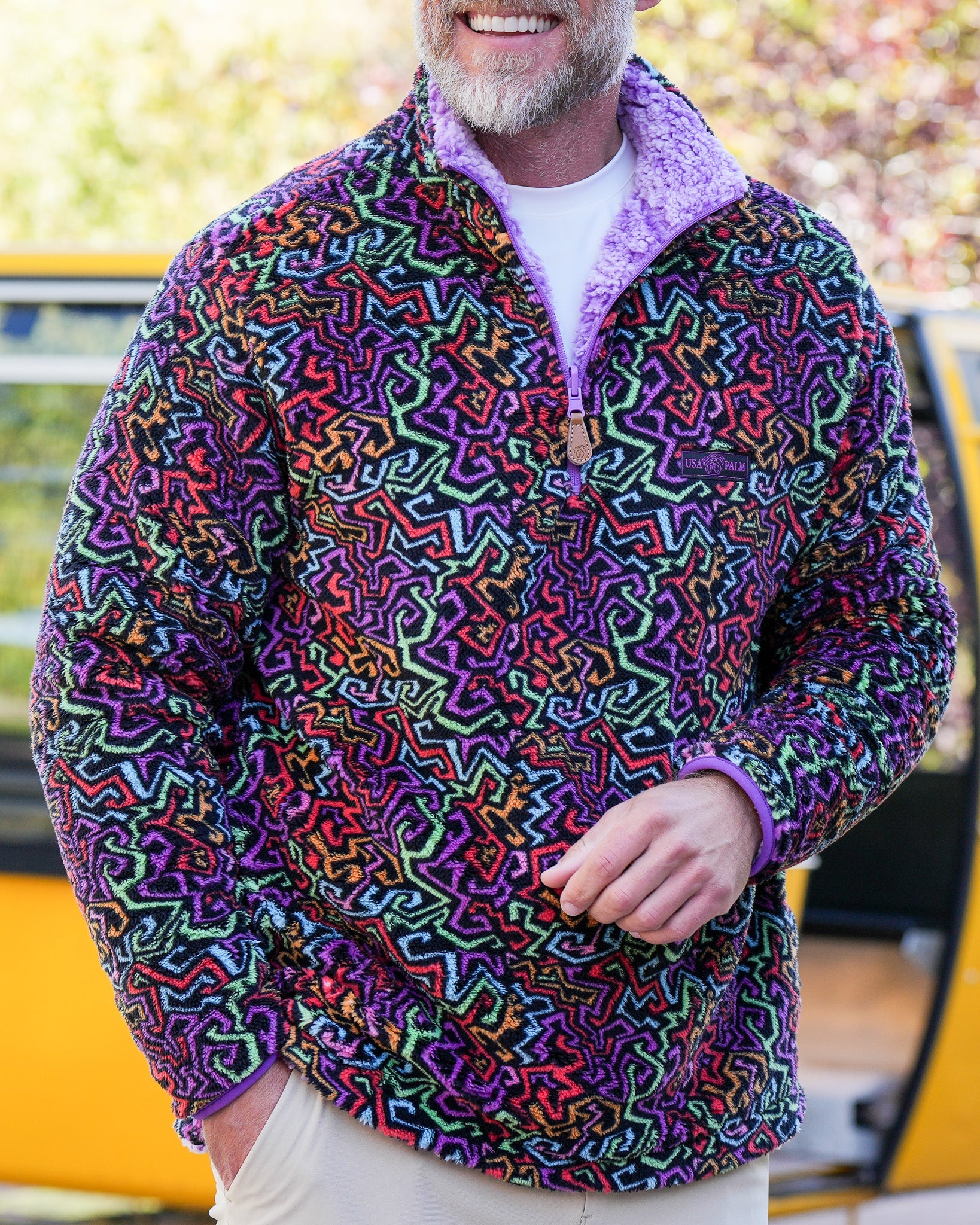 Reversible Double Sherpa 1/4 Zip