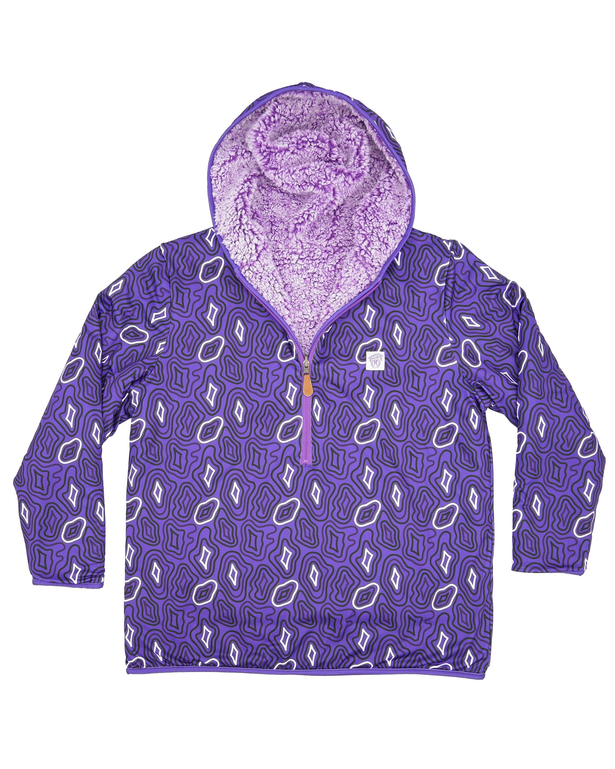 Reversible Sherpa 1/2 Zip Hoodie