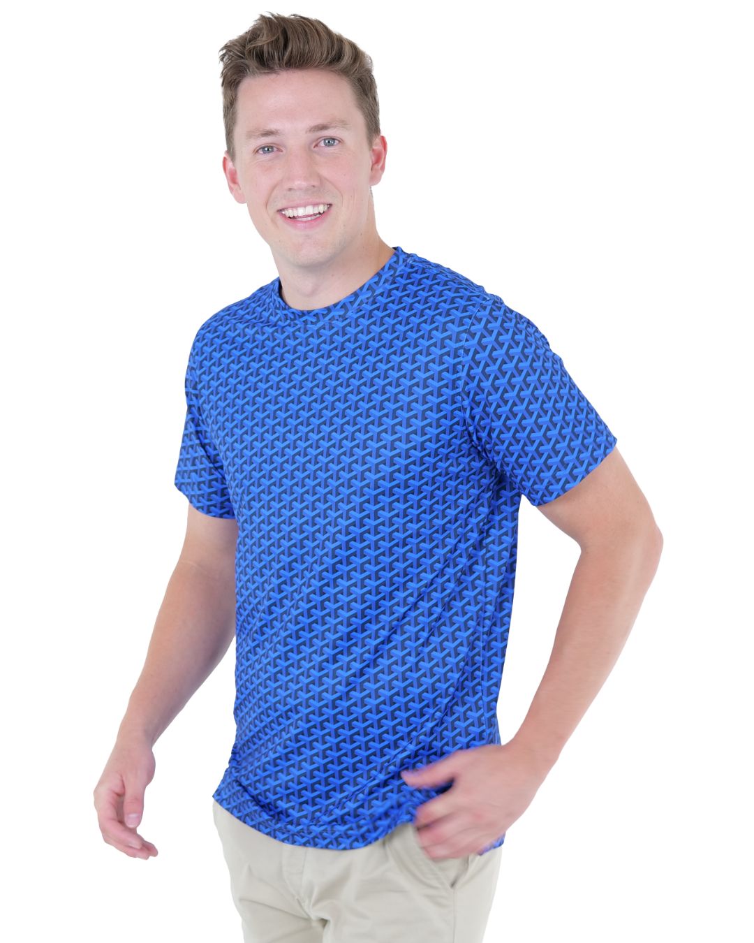 Pique Stretch Crew Polo