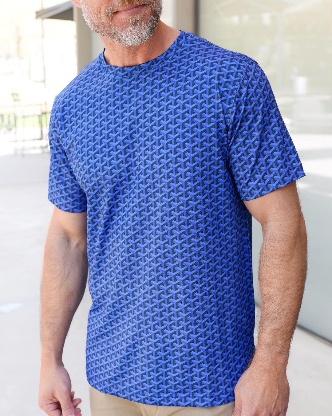 Pique Stretch Crew Polo