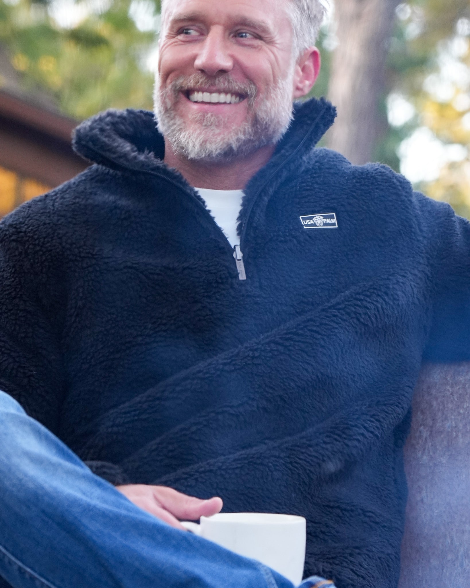 Jacquard Double Sherpa 1/4 Zip