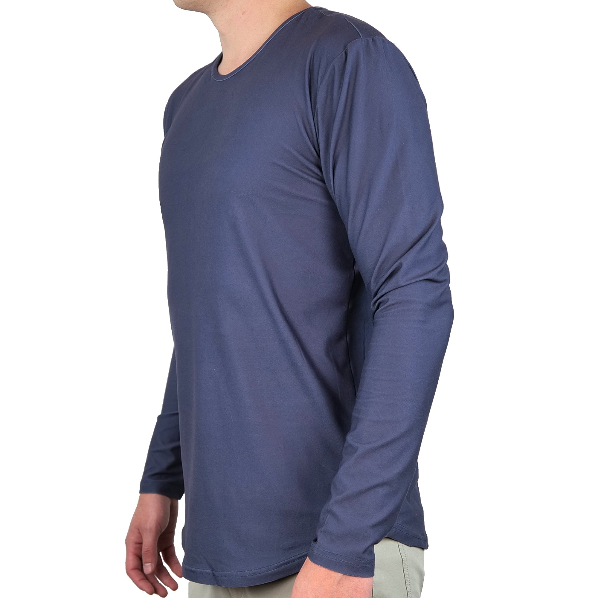 Premium Crew Curve Hem Long Sleeve