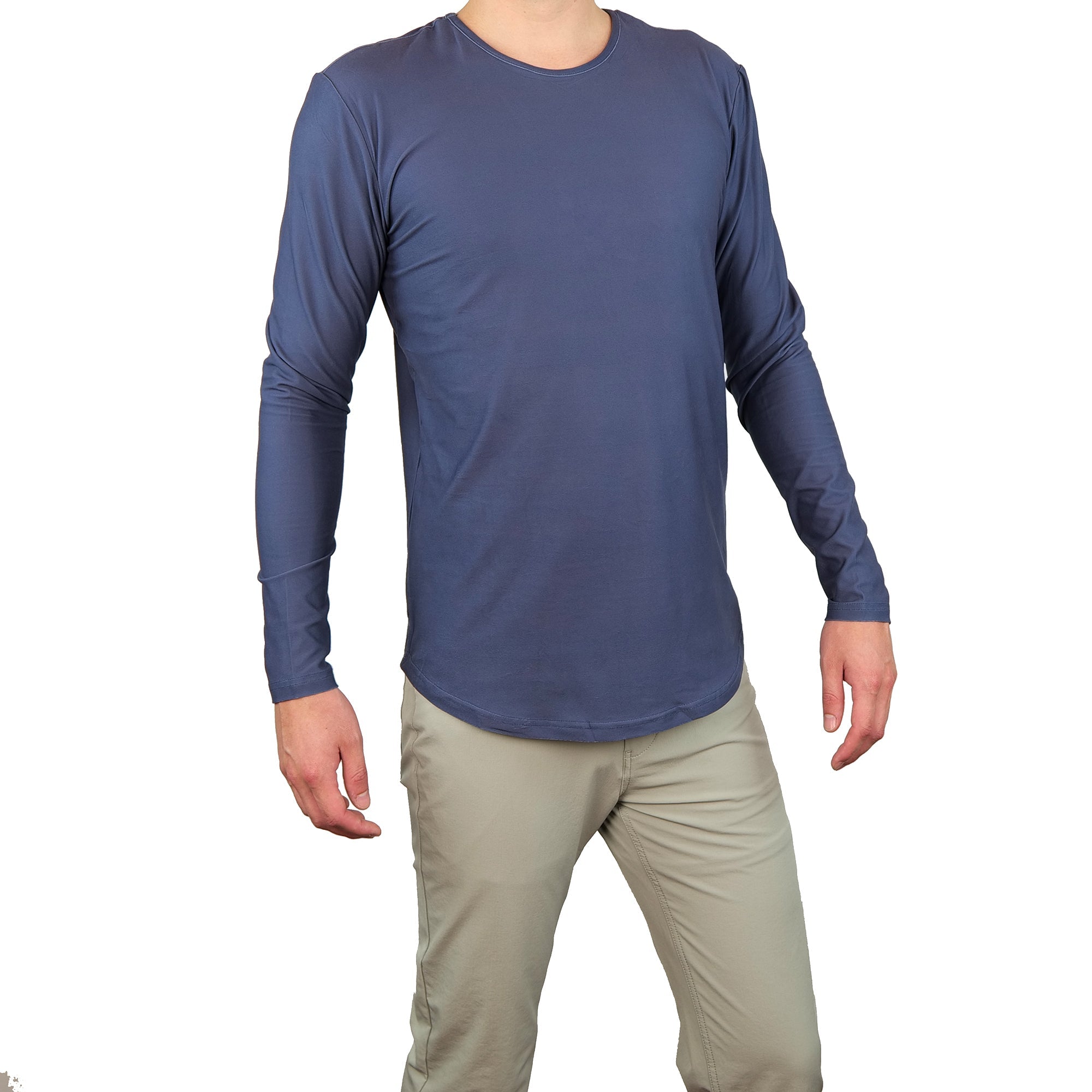 Premium Crew Curve Hem Long Sleeve