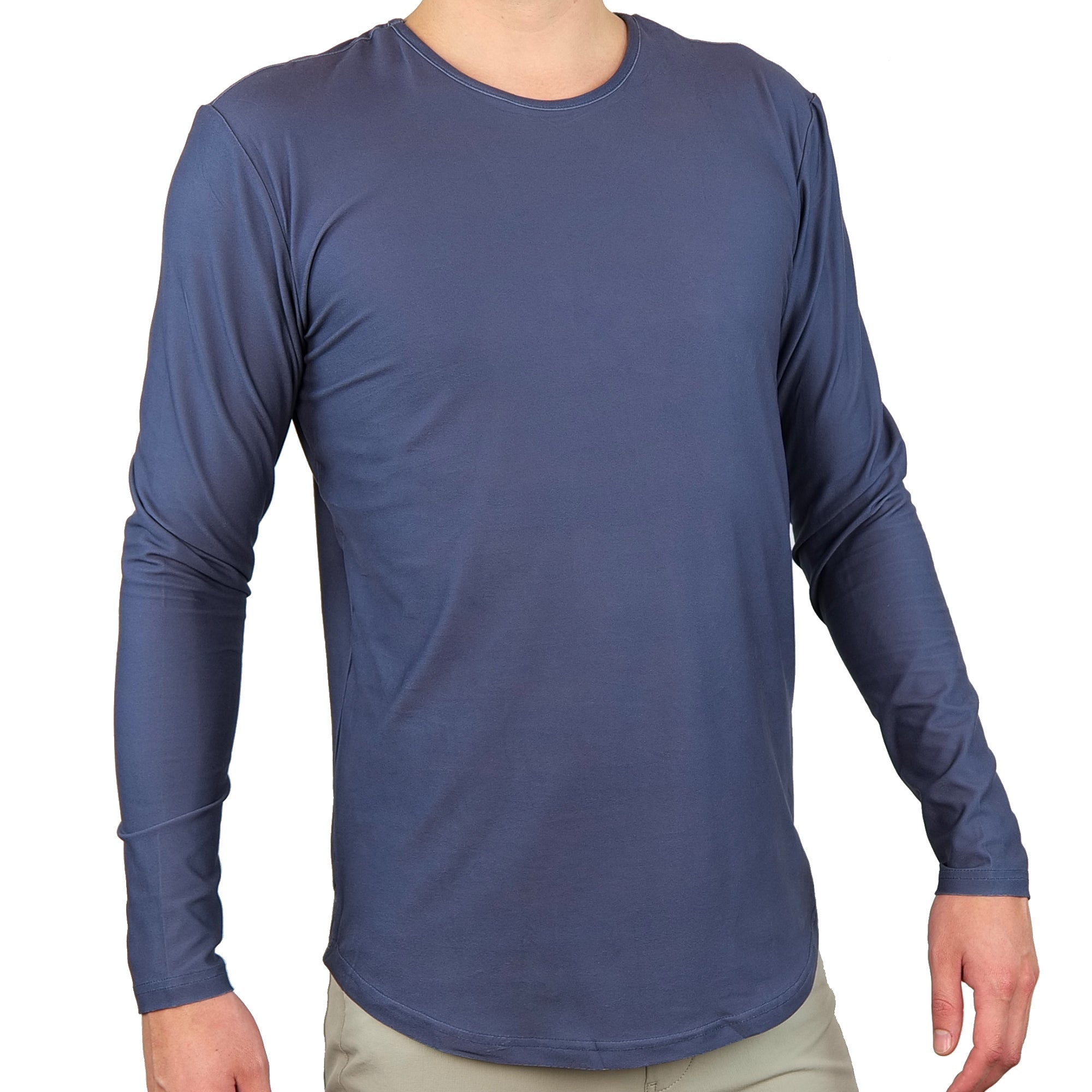 Premium Crew Curve Hem Long Sleeve