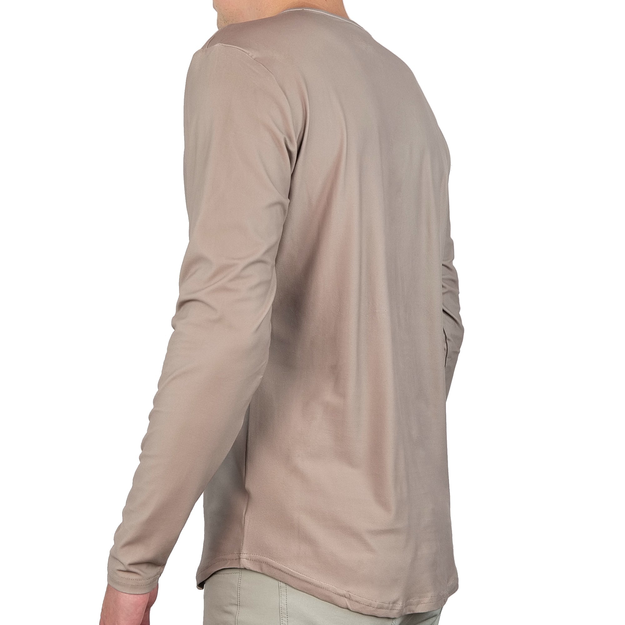 Premium Crew Curve Hem Long Sleeve