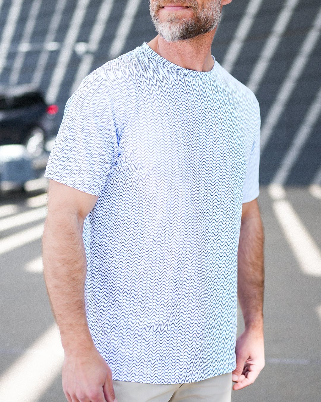 Pique Stretch Crew Polo