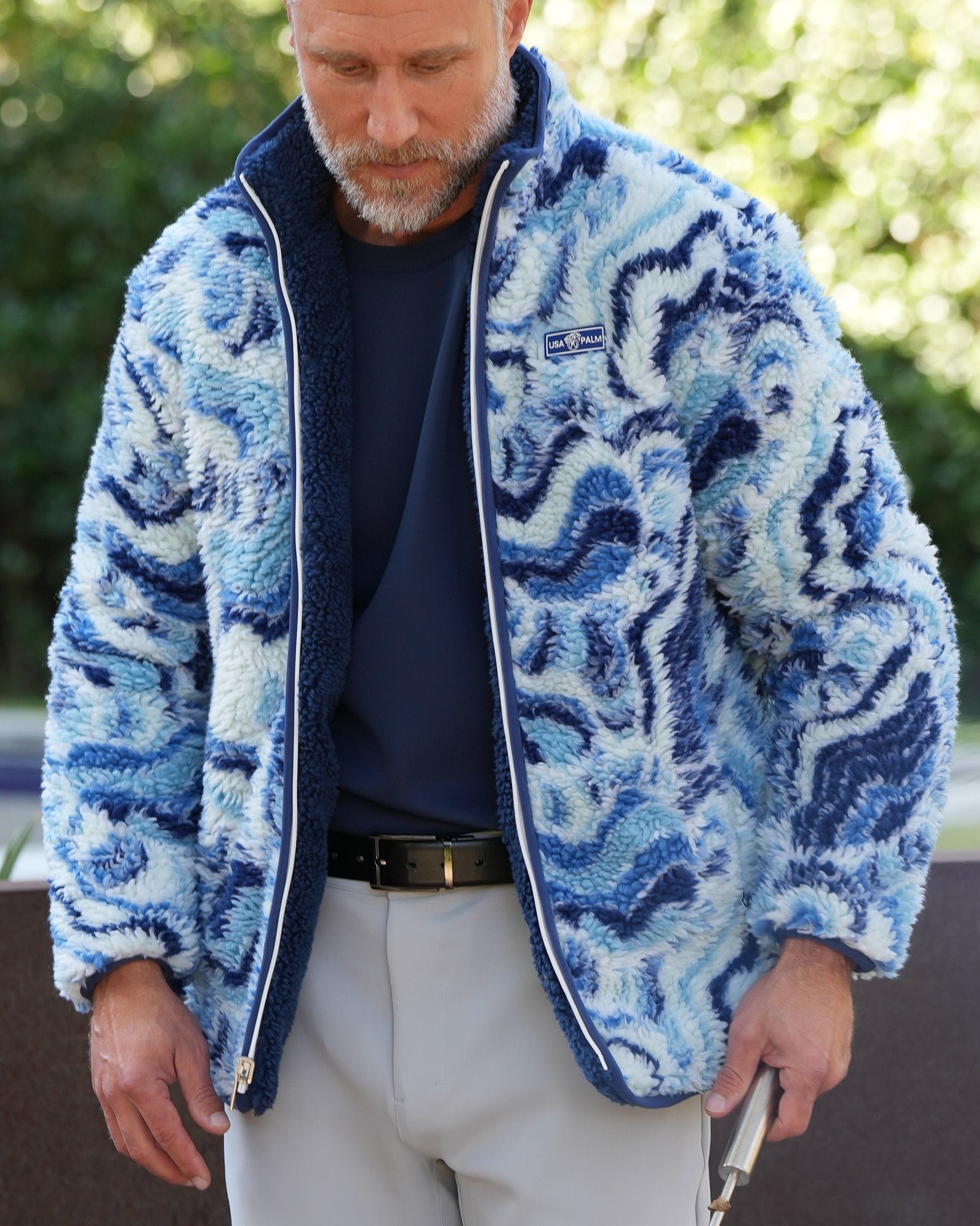 Jacquard Double Sherpa Full Zip