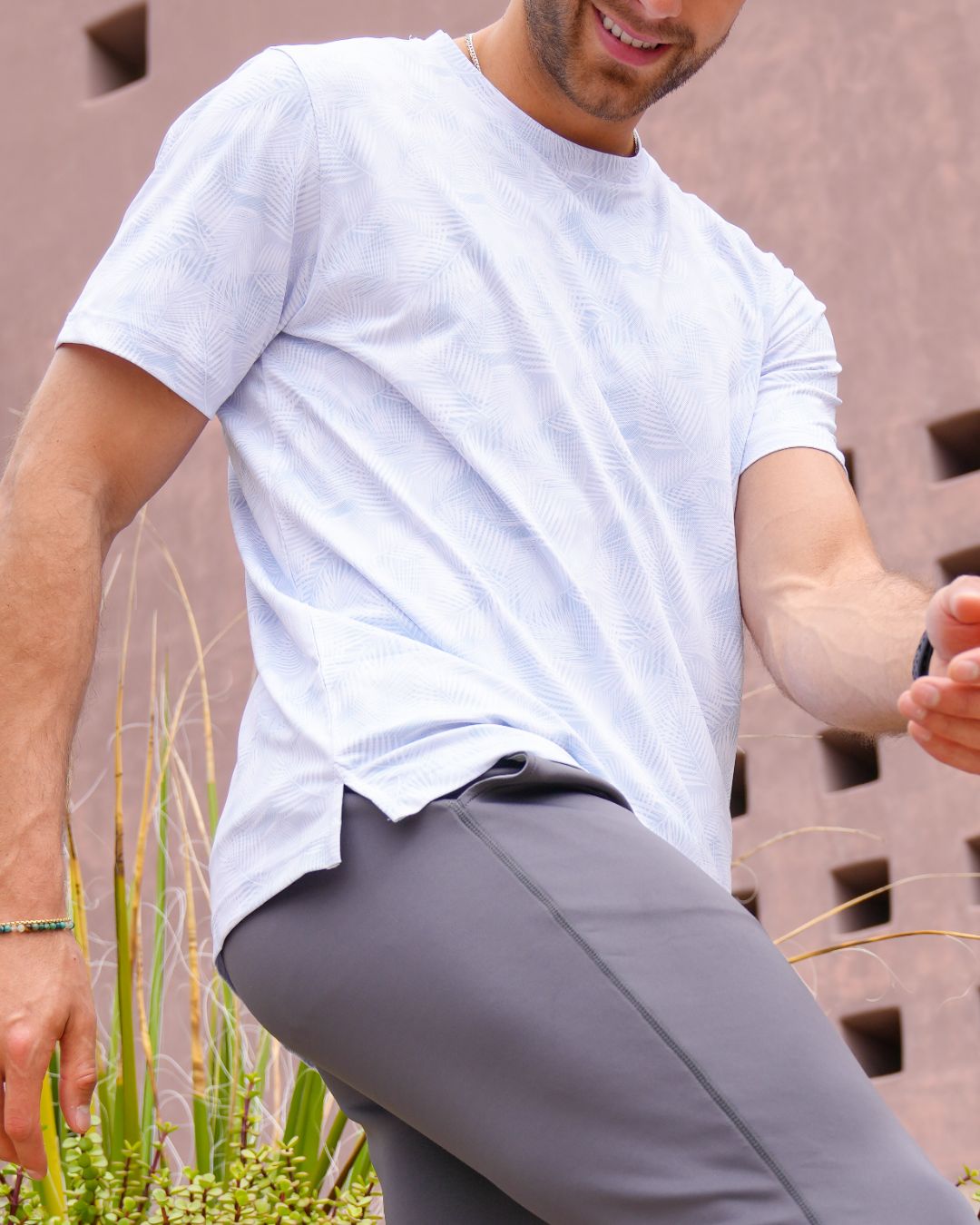 Pique Stretch Crew Polo