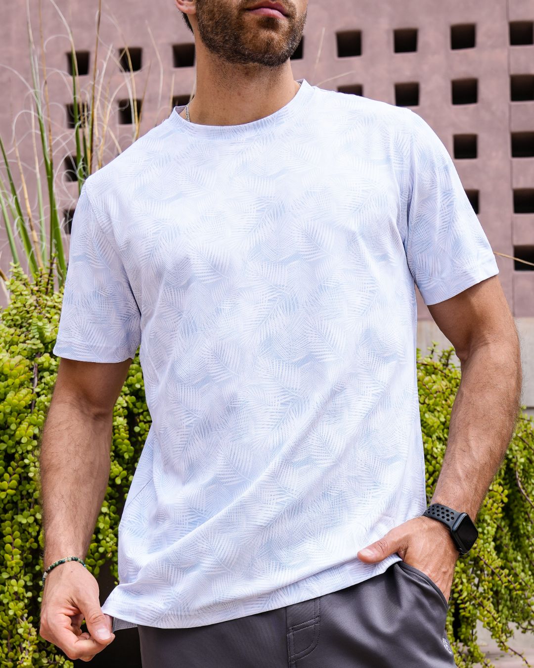 Pique Stretch Crew Polo