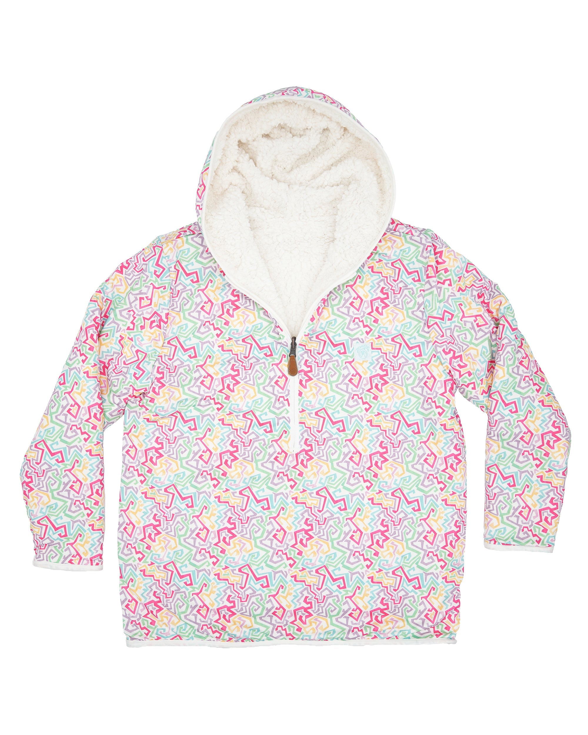 Reversible Sherpa 1/2 Zip Hoodie